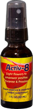 Load image into Gallery viewer, Activ 8 Flower Essence and Essential Oil Herbal Supplement
